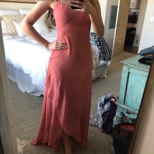 Coral Tie Back Dress